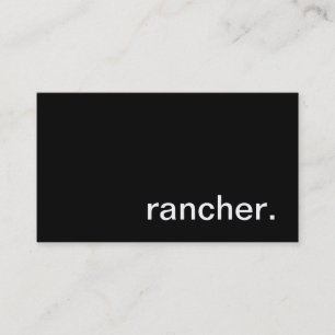 Rancher Business Card