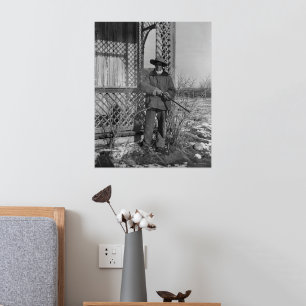 Rancher & Canadian Cowboy Outlaw of American West Foil Prints