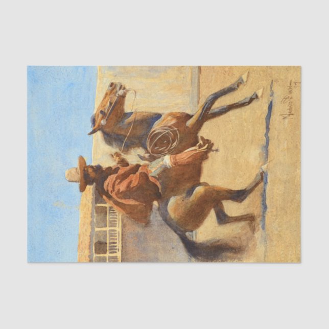 Ranchero of Old California by Maynard Dixon Tissue Paper (Front)