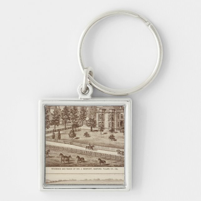 Ranches, Hanford, Cal Key Ring (Front)