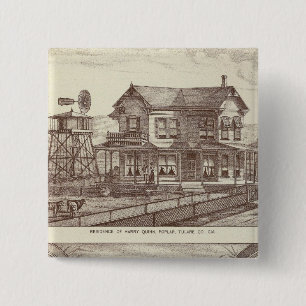 Ranches, Poplar, Cal 15 Cm Square Badge
