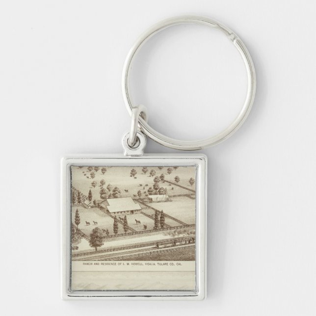 Ranches, Visalia, Cal Key Ring (Front)
