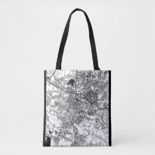 Ranchi Jharkhand City Map Tote Bag
