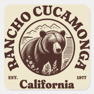Rancho Cucamonga California Square Sticker