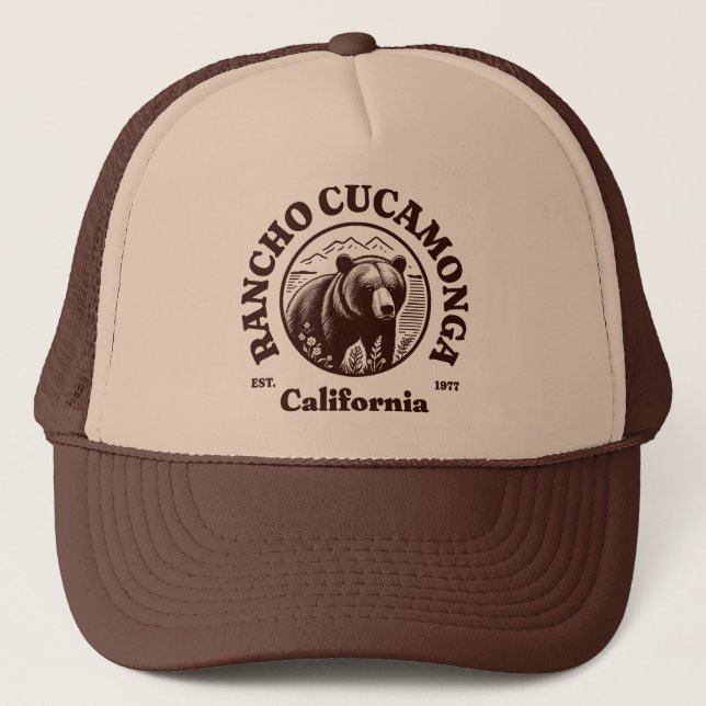 Rancho Cucamonga California Trucker Hat (Front)