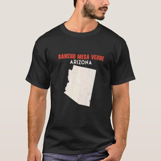 Rancho Mesa Verde Arizona USA State America Travel T-Shirt (Front)