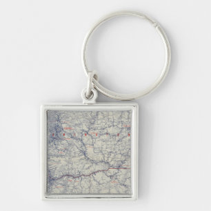 Rand McNally Official 1925 Auto Trails Map Key Ring