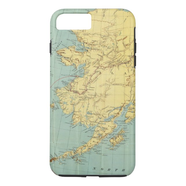 Rand McNally's Map Of Alaska Case-Mate iPhone Case (Back)