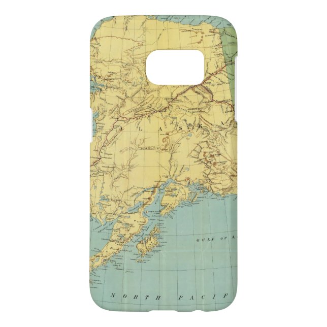 Rand McNally's Map Of Alaska Case-Mate Samsung Galaxy Case (Back)