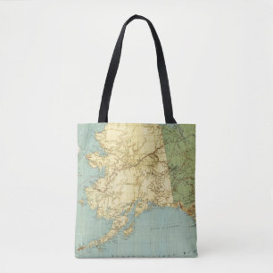 Rand McNally's Map Of Alaska Tote Bag