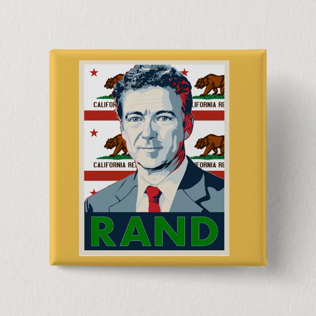 Rand Paul 2016 15 Cm Square Badge (Front)