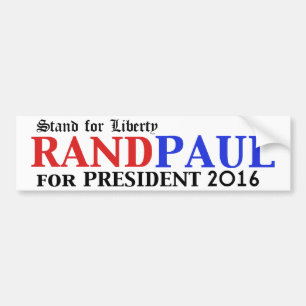 Rand Paul for President 2016 bumper sticker