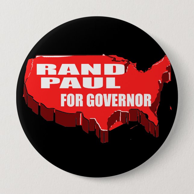 RAND PAUL FOR SENATE 10 CM ROUND BADGE (Front)