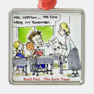Rand Paul The Early Years Funny Metal Ornament