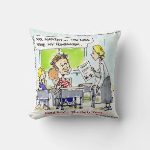 Rand Paul The Early Years Funny Throw Pillow