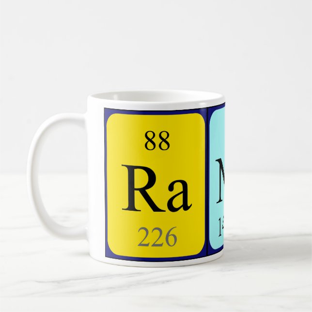 Randal periodic table name mug (Left)