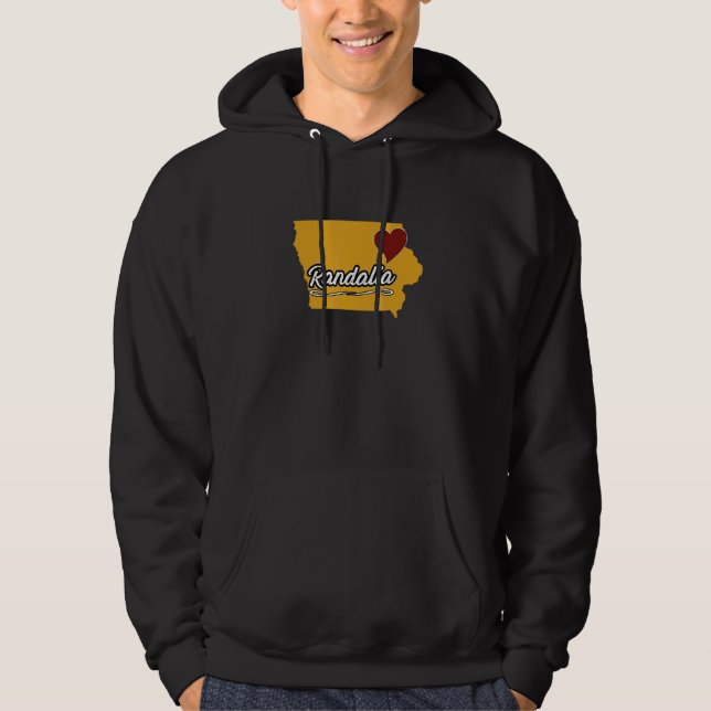 RANDALIA IOWA IA USA  Cute Souvenir Merch  US City Hoodie (Front)