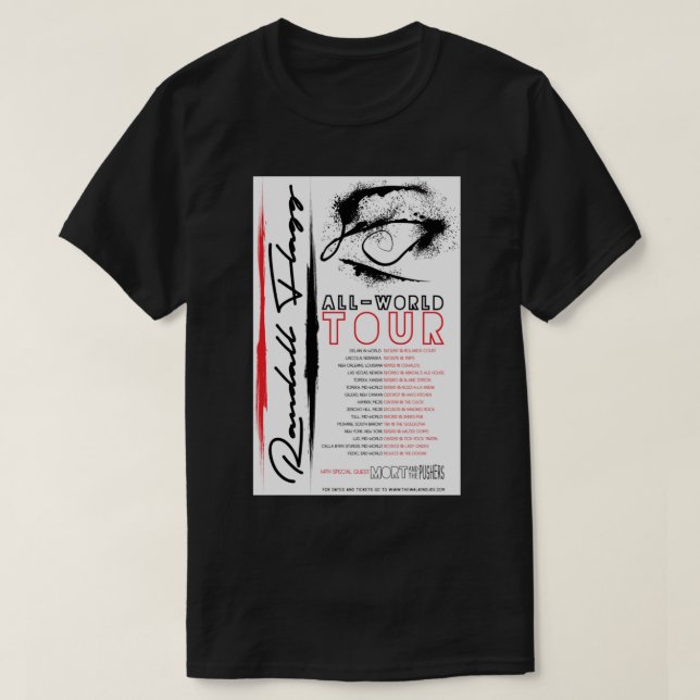Randall Flagg World Tour- ContemporaryJazzProg Roc T-Shirt (Design Front)