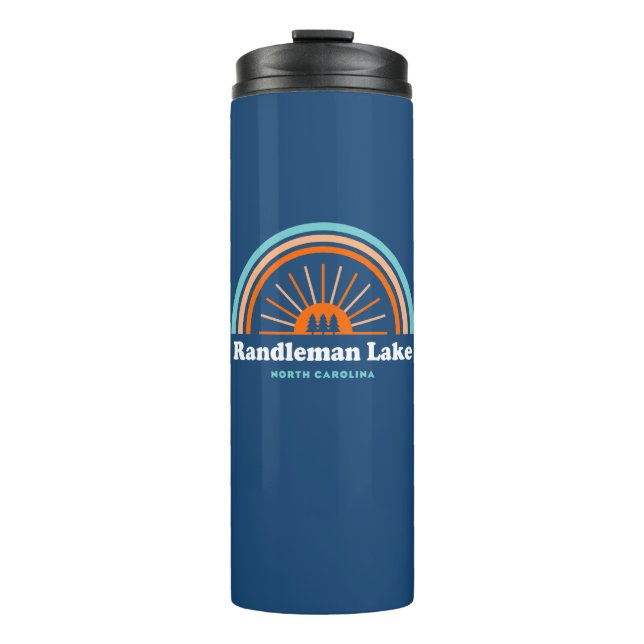 Randleman Lake North Carolina Rainbow Thermal Tumbler (Front)