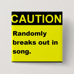 Randmon Song 15 Cm Square Badge