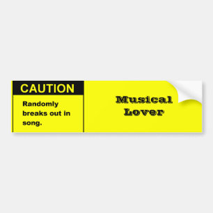 Randmon Song Bumper Sticker