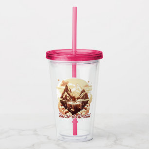 Rando and chocolate acrylic tumbler