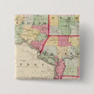 Randolph, Perry, Jackson counties 15 Cm Square Badge