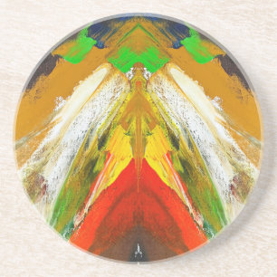Random Abstract Brushstroke Composition by Lukian Coaster