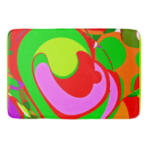 Random Abstract Pattern Bath Mat