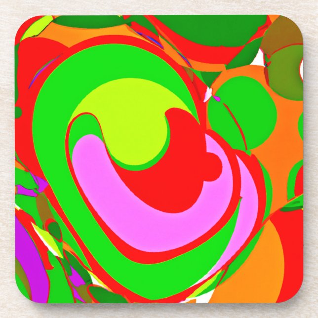 Random Abstract Pattern Coaster (Front)