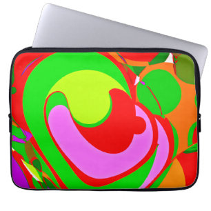 Random Abstract Pattern Laptop Sleeve
