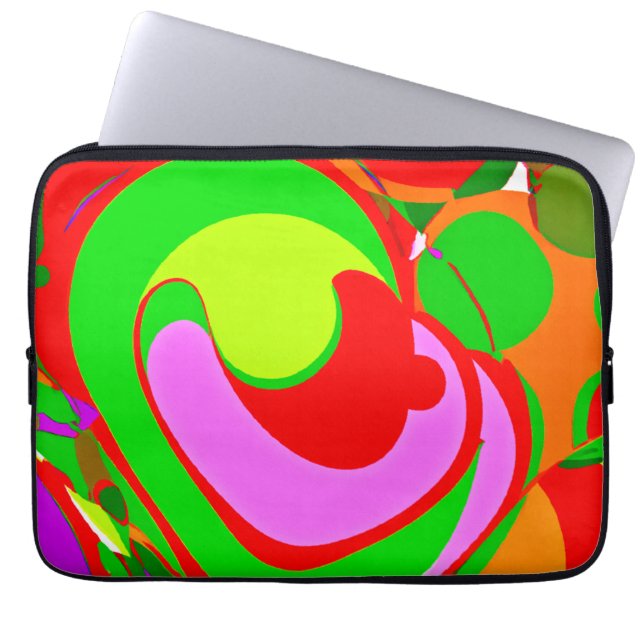 Random Abstract Pattern Laptop Sleeve (Front)