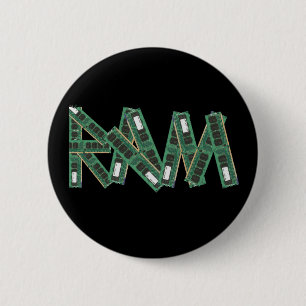 Random Access Memory 6 Cm Round Badge