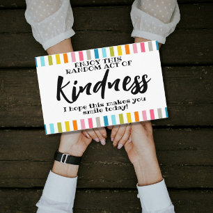 Random act of kindness postcard