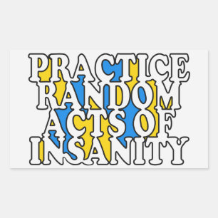 Random Acts of Insanity stickers