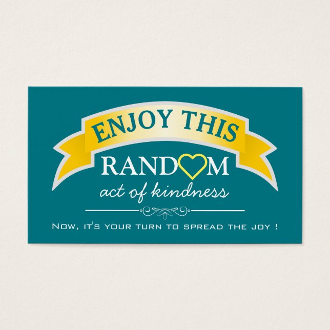 Random Acts Of Kindness Cards (Front)