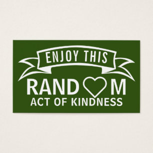Random Acts Of Kindness Cards