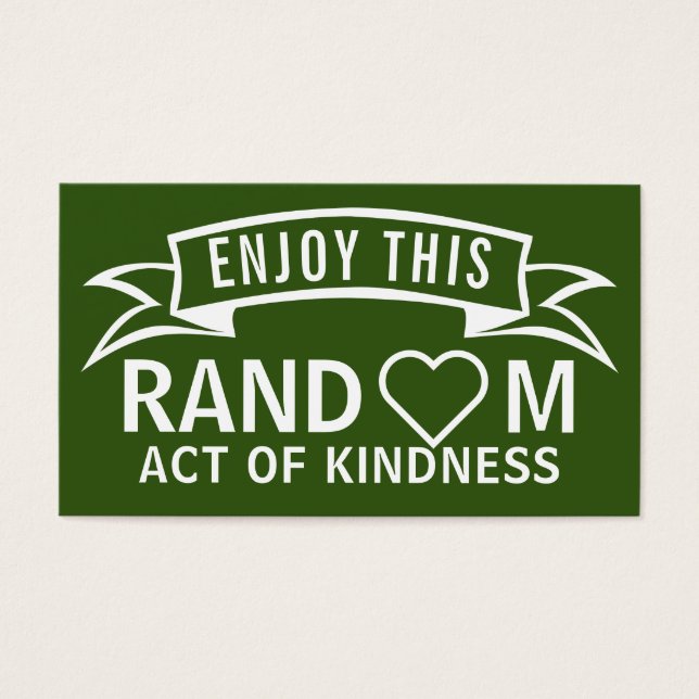 Random Acts Of Kindness Cards (Front)