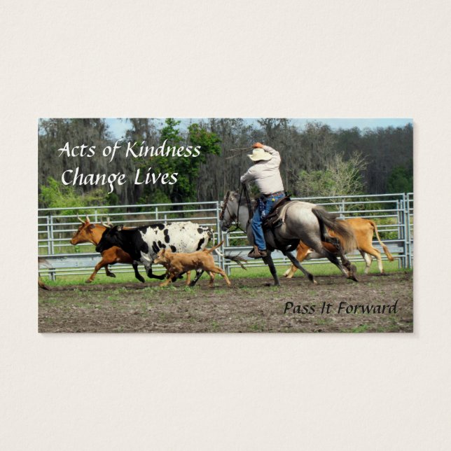 Random Acts of Kindness Cards - Cowboy Roundup (Back)