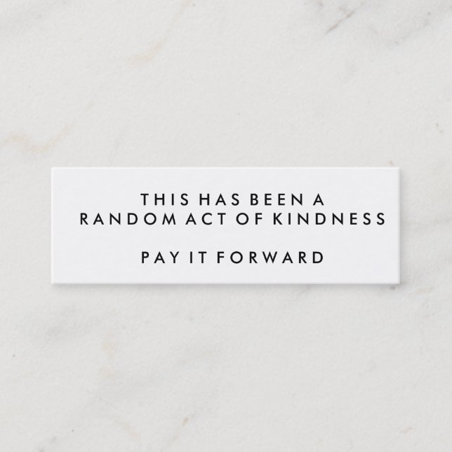 Random Acts of Kindness Challenge Cards (Front)