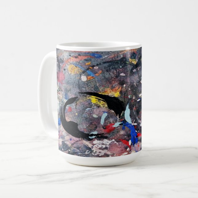 random art coffee mug (Front Left)