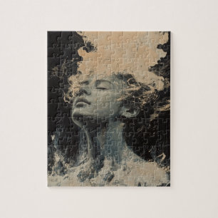 Random Art My Cat Made Jigsaw Puzzle