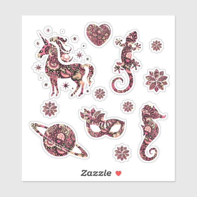 Random Awesomness Custom-Cut Vinyl Sticker (Sheet)