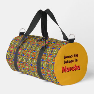 Random Chaos Multi Colour Groovy Duffle Bag