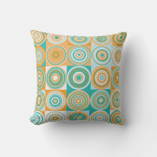 Random Coloured Circles: Artistic Background. Cushion