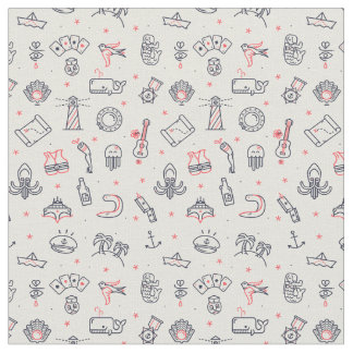 Random Doodles Fabric
