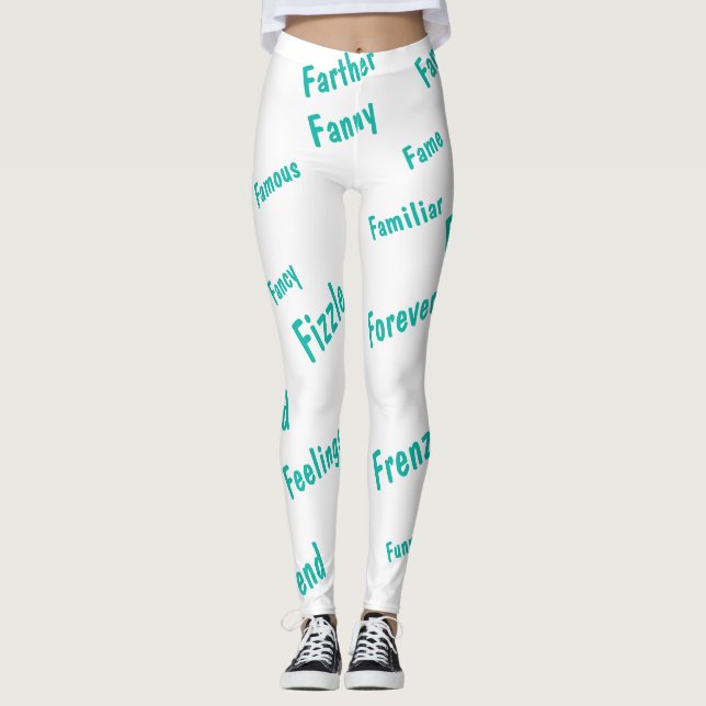 Random F Words Leggings (Front)