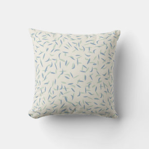 Random Flecks, Specks, Sage Green, Dusty Blue Cushion
