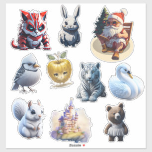 Random funny Custom-Cut Vinyl Sticker