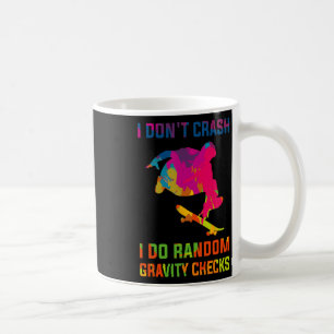 Random Gravity Check Skateboard Skater Skating Ska Coffee Mug